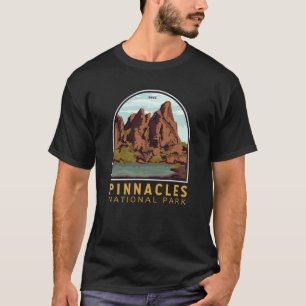 ピナクルス国立公園ヴィンテージエンブレム Tシャツ
