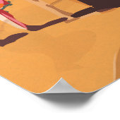 ピナクルス国立公園ヴィンテージ旅行ポスター。 ポスター (角)