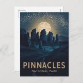 ピナクルス国立公園 – 満月 –  シーズンポストカード (正面/裏面)