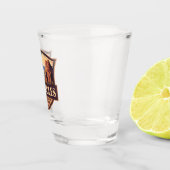 ピナクルズナショナルパークイラストレーショントラベルアート ショットグラス (右)