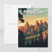 ピナクルズナショナルパークカリフォルニアトラベル ポストカード (正面/裏面)