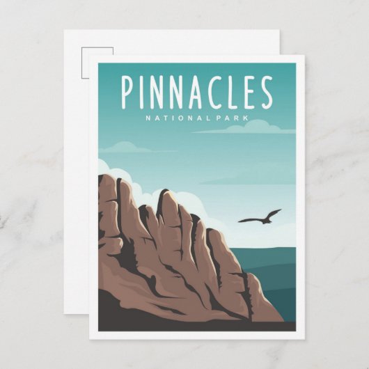 ピナクルズナショナルパークカリフォルニアトラベル ポストカード (正面/裏面)