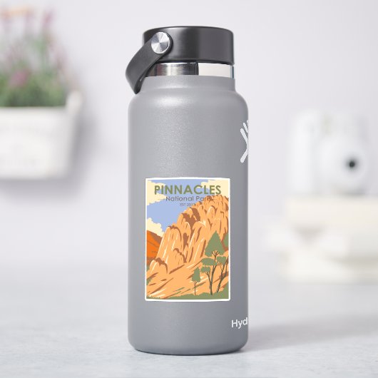 ピナクルズナショナルパークカリフォルニアヴィンテージ シール (HydroFlask)