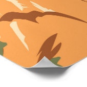 ピナクルズナショナルパークカリフォルニアヴィンテージ ポスター (角)