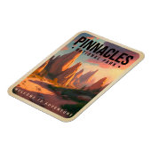 ピナクルズナショナルパークカリフォルニアヴィンテージ マグネット (左側)