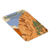 ピナクルズナショナルパークカリフォルニアヴィンテージ マグネット (右側)