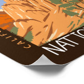 ピナクルズナショナルパークカリフォルニ動揺してア ポスター (角)