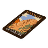 ピナクルズナショナルパークカリフォルニ動揺してア マグネット (左側)