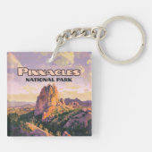 ピナクルズナショナルパークビュットカリフォルニア キーホルダー (裏面)