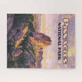 ピナクルズナショナルパークビュットカリフォルニア ジグソーパズル (横)