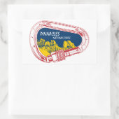 ピナクルズナショナルパーク登山カラビナー 長方形シール (バッグ)