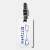 ピナクルズナショナルパーク登山クイックドロー ラゲッジタグ (正面縦)