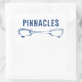 ピナクルズナショナルパーク登山クイックドロー 長方形シール (バッグ)