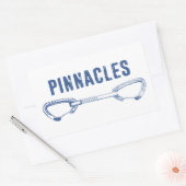 ピナクルズナショナルパーク登山クイックドロー 長方形シール (封筒)