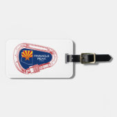 ピナクルピークアリゾナロック登山カラビナー ラゲッジタグ (正面横)