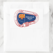 ピナクルピークアリゾナロック登山カラビナー 長方形シール (バッグ)