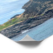 ピナクルロック、バルトラ島、ガラパゴス諸島 ポスター (角)
