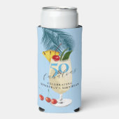 ピナコラダさくらんぼカクテル50thバースデーパーティー スリム缶クーラー (Seltzer正面)