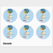 ピナコラダさくらんぼカクテル50thバースデーパーティー ラウンドシール (シート)