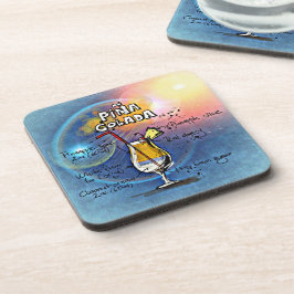 ピナコラダカクテル(12#5ドリンクレシピセット) コースター