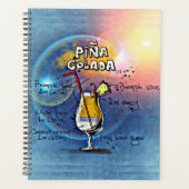 ピナコラダカクテル(12#5ドリンクレシピセット) プランナー手帳 (正面)