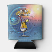 ピナコラダカクテル(12#5ドリンクレシピセット) 缶クーラー (裏面)