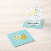 ピナコラダテーマのコースター スクエアペーパーコースター (インサイチュ)