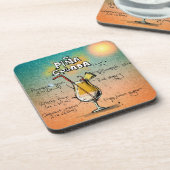 ピナコラダドリンクイラストレーションコースター コースター (左側)