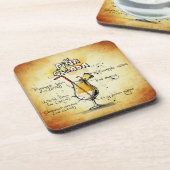 ピナコラダドリンクレシピスタイリッシュ&トレンディー コースター (左側)