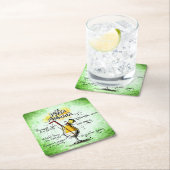 ピナコラダドリンクレシピ スクエアペーパーコースター (インサイチュ)