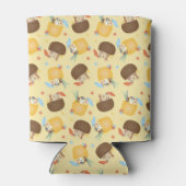 ピナコラダパイナップルココナッツドッグズパターン 缶クーラー (裏面)