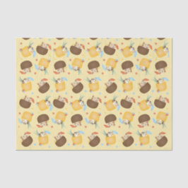 ピナコラダパイナップルココナッツドッグズパターン 薄葉紙