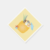 ピナコラダパイナップルドッグス スタンダードカクテルナプキン (角)