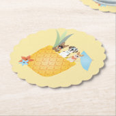 ピナコラダパイナップルドッグス ペーパーコースター (アングル)