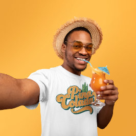 ピナコラダパーティーラバーサマードリンクカクテル Tシャツ