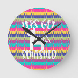 ピナタを打ち砕おもしろいこう ラウンド壁時計