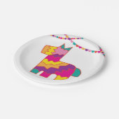 ピナタフィエスタ誕生日ピニャタチンコデマヨプレート ペーパープレート (アングル)