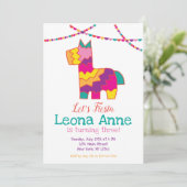 ピナタフィエスタ誕生日招待状ピニャータ 招待状 (スタンド正面)