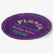 ピナタ誕生日Bash ペーパープレート (アングル)