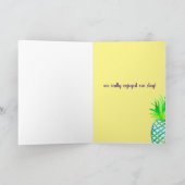 ピナップルフルーツホスピタリティありがとう カード (内部)