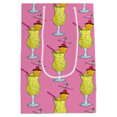 ピナピニャコラダプエルトリカパイナップルカクテル ミディアムペーパーバッグ (裏面)