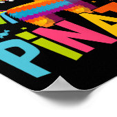 ピナータ・メキシコのパーティーのためにここにおもしろい来た ポスター (角)