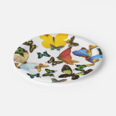 ピニッカラフルク用イエローブルーグリーン蝶 ペーパープレート (アングル)