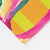 ピニックチューリップパターンフリースブランケット フリースブランケット (角)