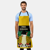 ピニャコラダカクテルドリンク エプロン (着用した状態)