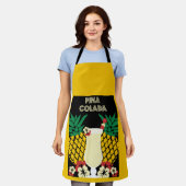 ピニャコラダカクテルドリンク エプロン (着用した状態)