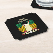 ピニャコラダカクテルドリンク ペーパーコースター (アングル)