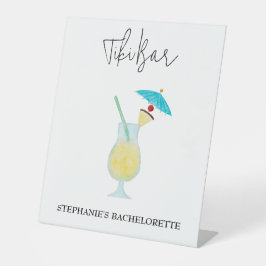 ピニャコラダトロピカル結婚バチェロレッテティキバー 台座サイン