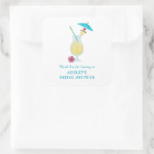 ピニャコラダトロピカル結婚ブライダルシャワー スクエアシール (バッグ)