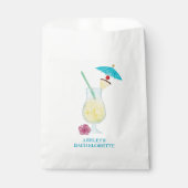 ピニャコラダトロピカル結婚ブライダルシャワー フェイバーバッグ (正面)
